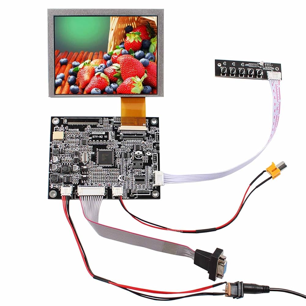 Amazon.co.jp: VSDISPLAY 5インチ 640x480 液晶パネル AT050TN22